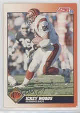 1991 Score Ickey Woods #393 16ru
