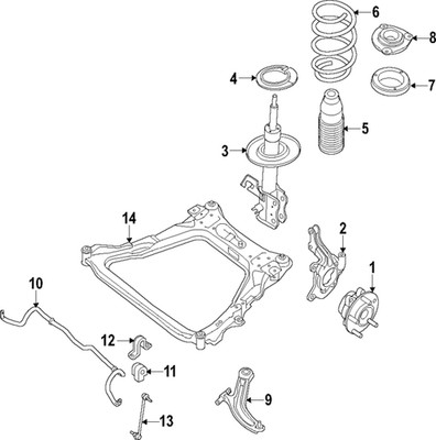 Value Advantage  COMPLETE STRUT ASSY WITH SPRING / MT RH (E4C00-5AA0JNW)