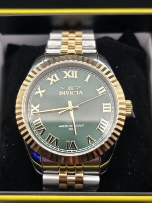 Invicta Specialty Windsor 47403 Men s 43mm Green Dial Gold Tone Watch