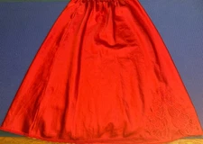 Vintage Warner’s Perfect Measure RED Large Lace 27" Half Slip Style # 55303 USA