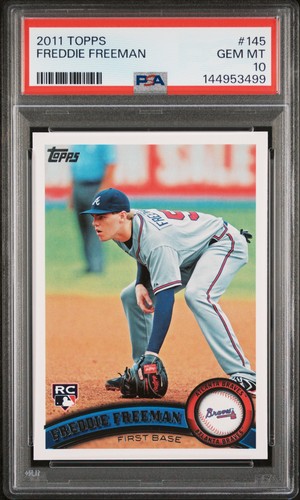 2011 TOPPS #145 FREDDIE FREEMAN ROOKIE RC PSA 10