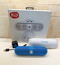 Beats by Dre. Pill Bluetooth Speaker NEON BLUE Dude stand