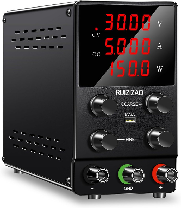 RUZIZAO DC Power Supply Variable: 30V 5A Lab Bench Power Supply Adjustable Switc