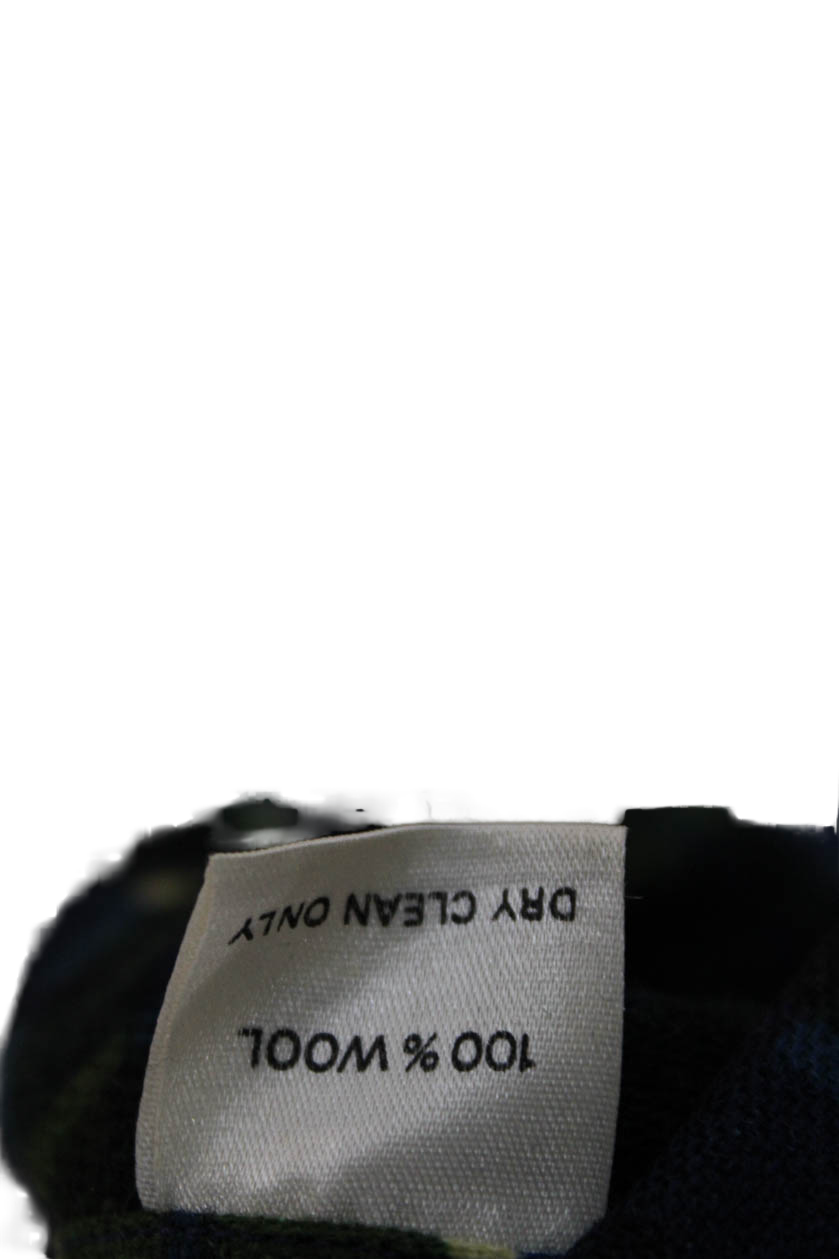 Camicia Saint Laurent RIve donna Rive Gauche con colletto e bottoni blu taglia 36