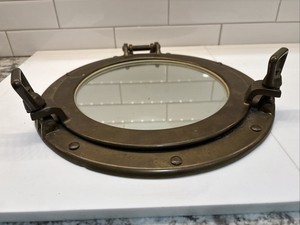 Nautical Antique Brass Porthole 12" Ship Boat Window & Wall Maritime Decor