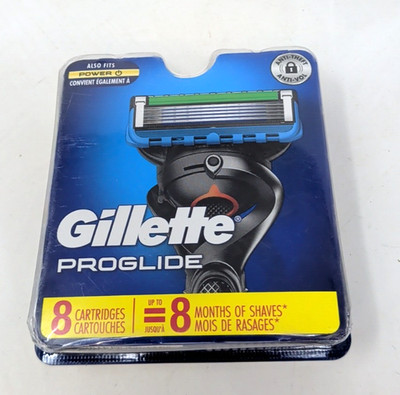 Gillette Proglide  Razor Blade 8 Refill Cartridges fast shipping 8 months worth