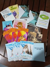 Lot de 30 cartes d'anniversaire chaton voeux ami et général avec enveloppes