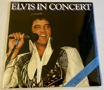 ELVIS PRESLEY Red Vinyl 1977 in Concert SEALED Rca 2 Lp set 2003 fan club MINT .