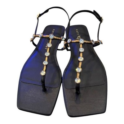 New Katy Perry Collections   The Camie  Black Gemstone Sandals 11