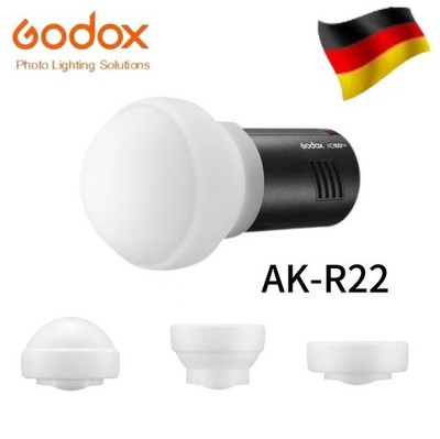 Godox AK-R22 Diffusion Dome,Zusammenklappbarer Lichtformer aus Silikonmaterial
