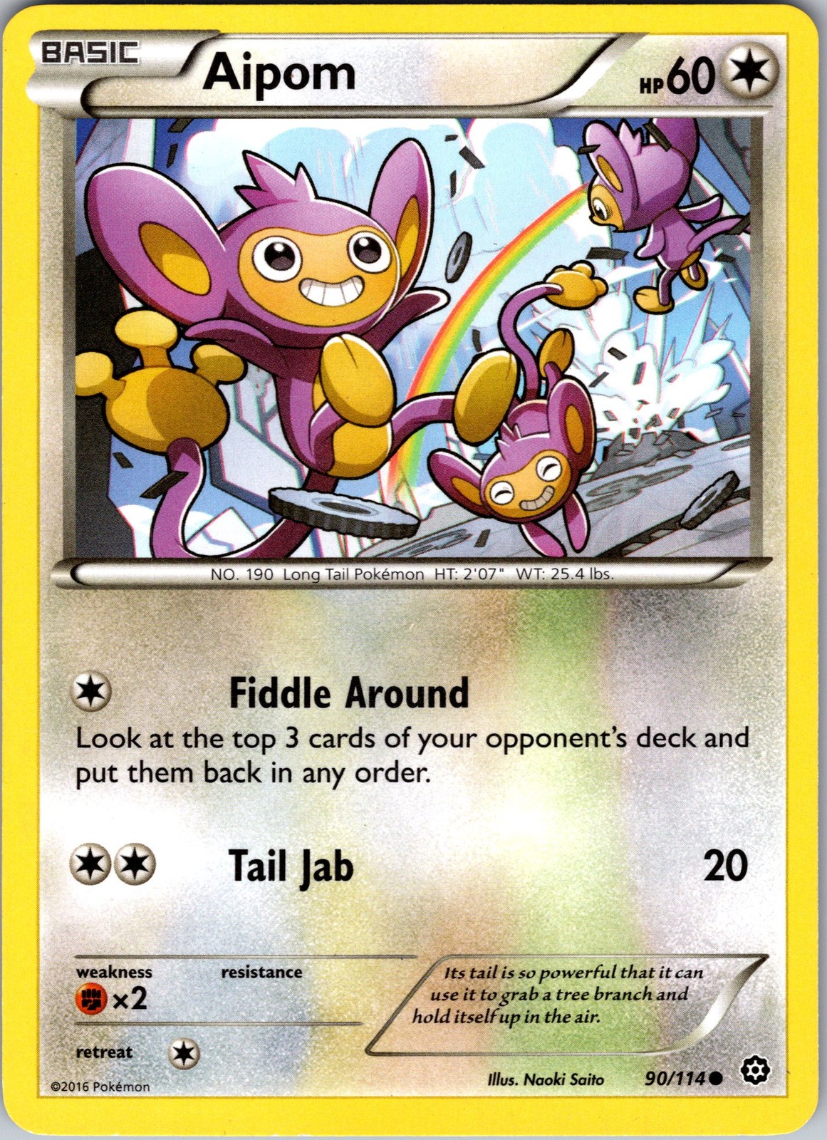 XY - Steam Siege #90/114 Aipom