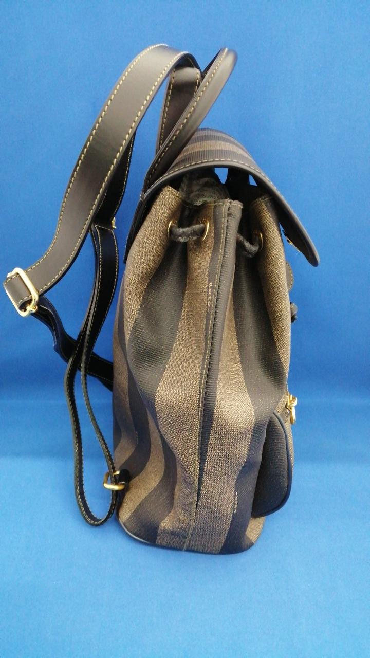 FENDI Pecan Pattern Mini Backpack Leather Classic… - image 3