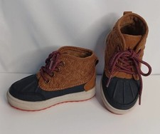 Oshkosh B'gosh Tarin Boots Size 6 Duck Blue Brown Fall Winter
