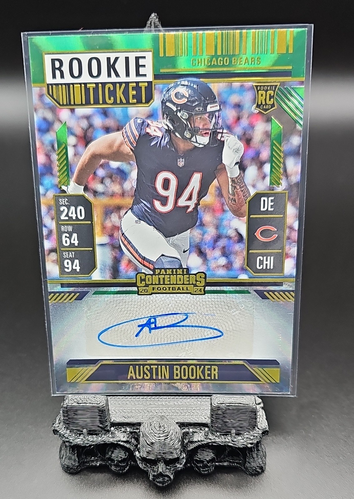 Austin Booker 2024 Panini Contenders - Rookie Ticket #298 Opening Kickoff Ticket
