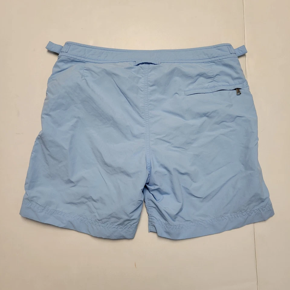 ORLEBAR коричневый сетки с подкладкой BULLDOG плавки шорты мужские 31 маленький S светло-синий - Изображение 3 из 4