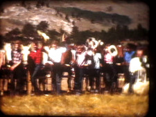 16mm Film Dude Ranch 1950s Home Movie Riding Horses Cowboys Herd Dog Snow Kids