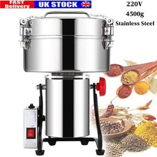 5000W Electric Grain Grinder Cereal Mill Flour Powder High Speed Machine SS4500g