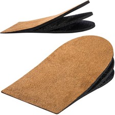 Heel Lifts for Women and Men Adjustable Shoe Leg Medium, Black