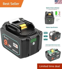 18V 9.0Ah Replacement Lithium-Ion Battery with LED Indicator for Power Tools