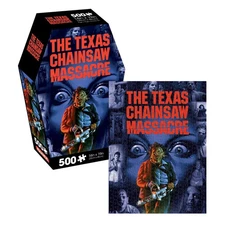 Leatherface Texas Chainsaw Massacre Coffin Box 500 Piece Jigsaw Puzzle Horror