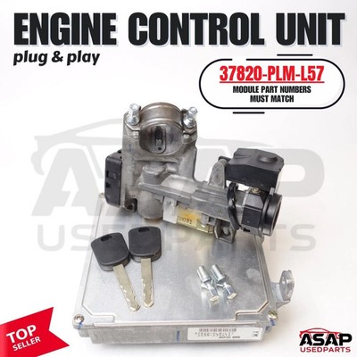 37820-PLM-L57 Honda Civic 2001-2003 1.7L Engine Computer Plug N Go.