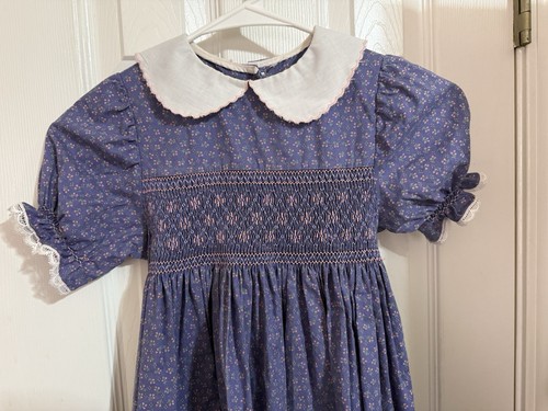 Boutique Hand Smocked Dress - Girls Size 8 - Picture 3 of 11