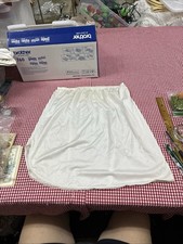2 Vanity Fair Half Slips Slip White Short Retro Lingerie Lace USA Vintage 13
