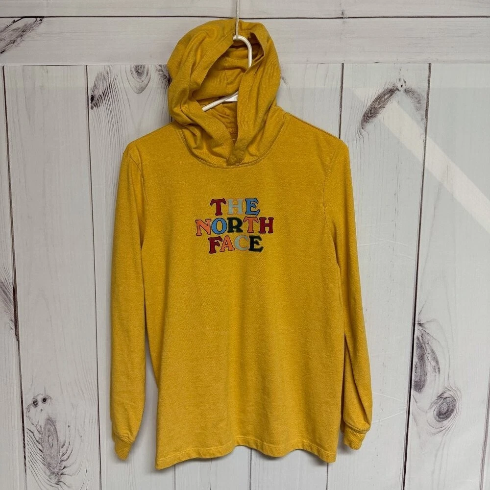 The North Face Summer Feels Tri-Blend Hoodie M Amber Heather EUC