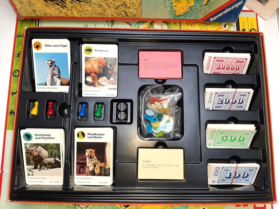 Innen fast wie neu:  Wildlife Ravensburger Spiele 1976 Familienspiel  TOP - Bild 3 von 4