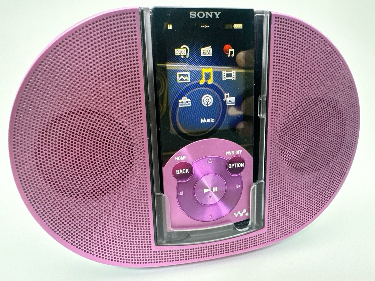 Sony Walkman NW-S744 8GB Purple MP3 Player S Series w Speaker Dock