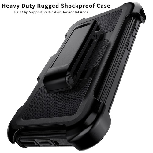 Black For Google Pixel 10/10 Pro/Pro XL Rugged Case Shockproof Cover/Belt Clip - Picture 10 of 28