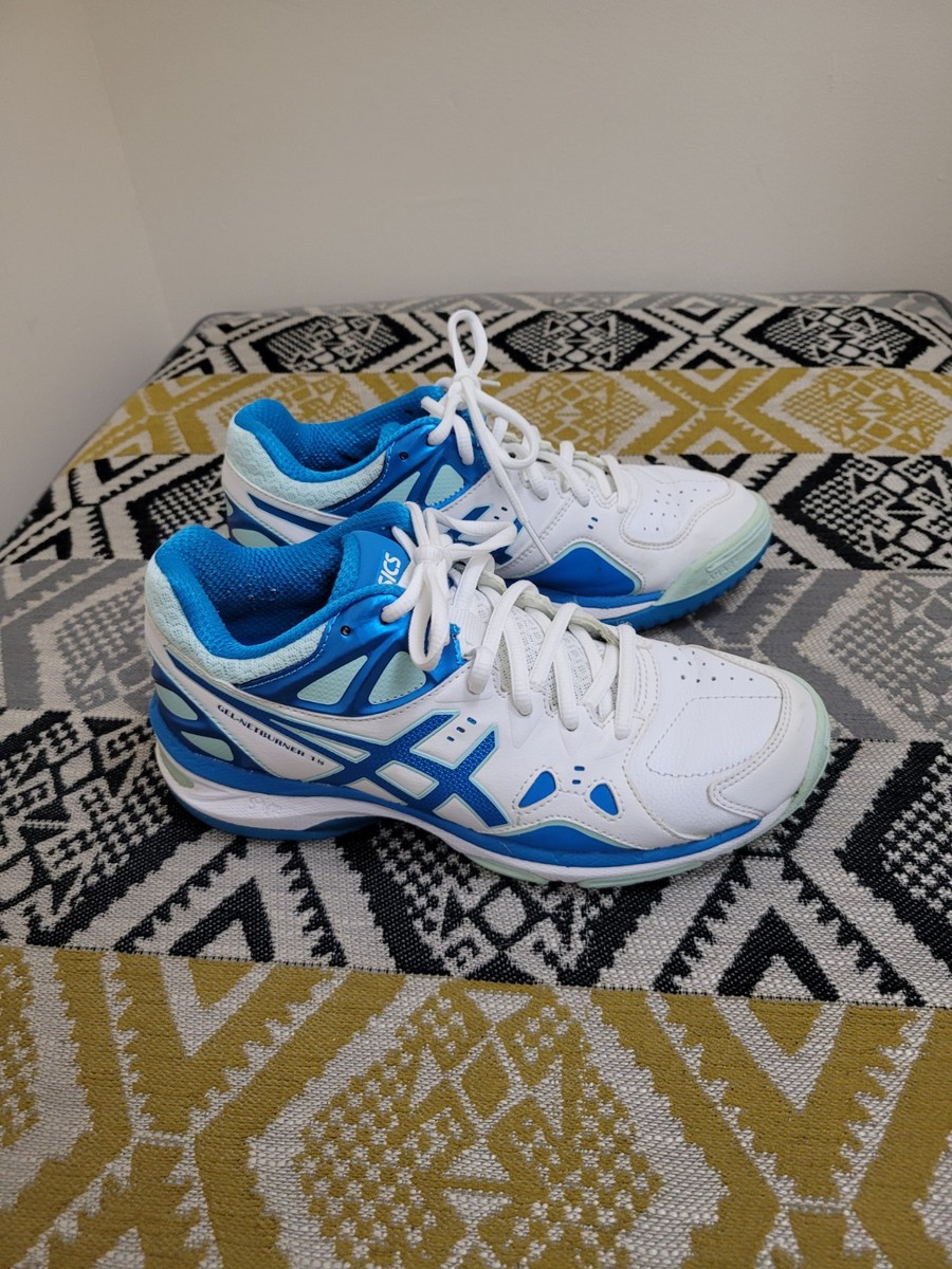 Womens Asics Gel-Netburner 18 Leather Netball Shoes Size D wide