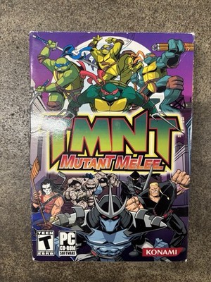 TMNT Mutant Melee Teenage Mutant Ninja Turtles KONAMI PC GAME  2005 CD ROM