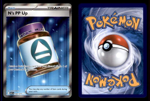Pokemon Ascended Heroes N's PP Up 262/217 Holo 2026 Ultra Rare