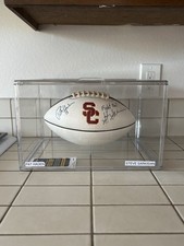 Steve Sarkisian & Pat Haden Autograph Football with COA (Football Case included)