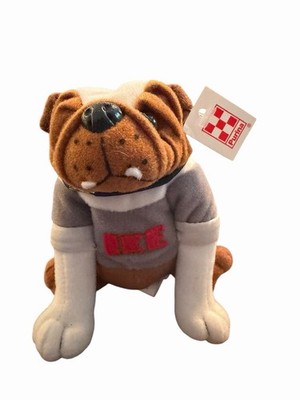 1999 Purina IKE Bulldog Plush Stuffed Animal Advertising Promo w/ Hang Tag