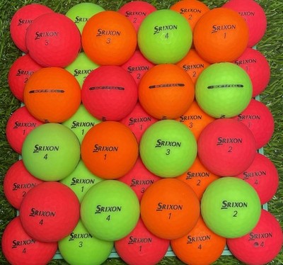 50 Srixon Soft Feel 5A Exellent Condition Assorted Color Used Golf Balls FreeBag