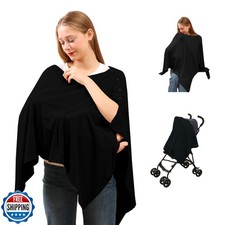 TENTIDE Nursing Cover for Breastfeeding- Viscose from Bamboo Ribbed Covers fo