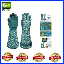 Breathable Floral Garden Gloves for Women - Touchscreen  Thorn-Proof Design