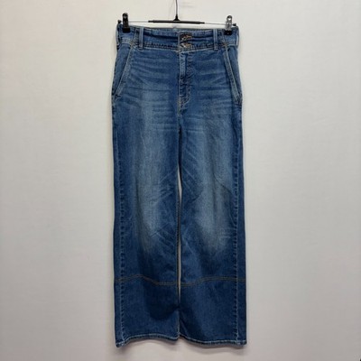Pilcro The Eventide High-Rise Wide-Leg Trouser Jeans Size 27 Blue Denim D107 -17