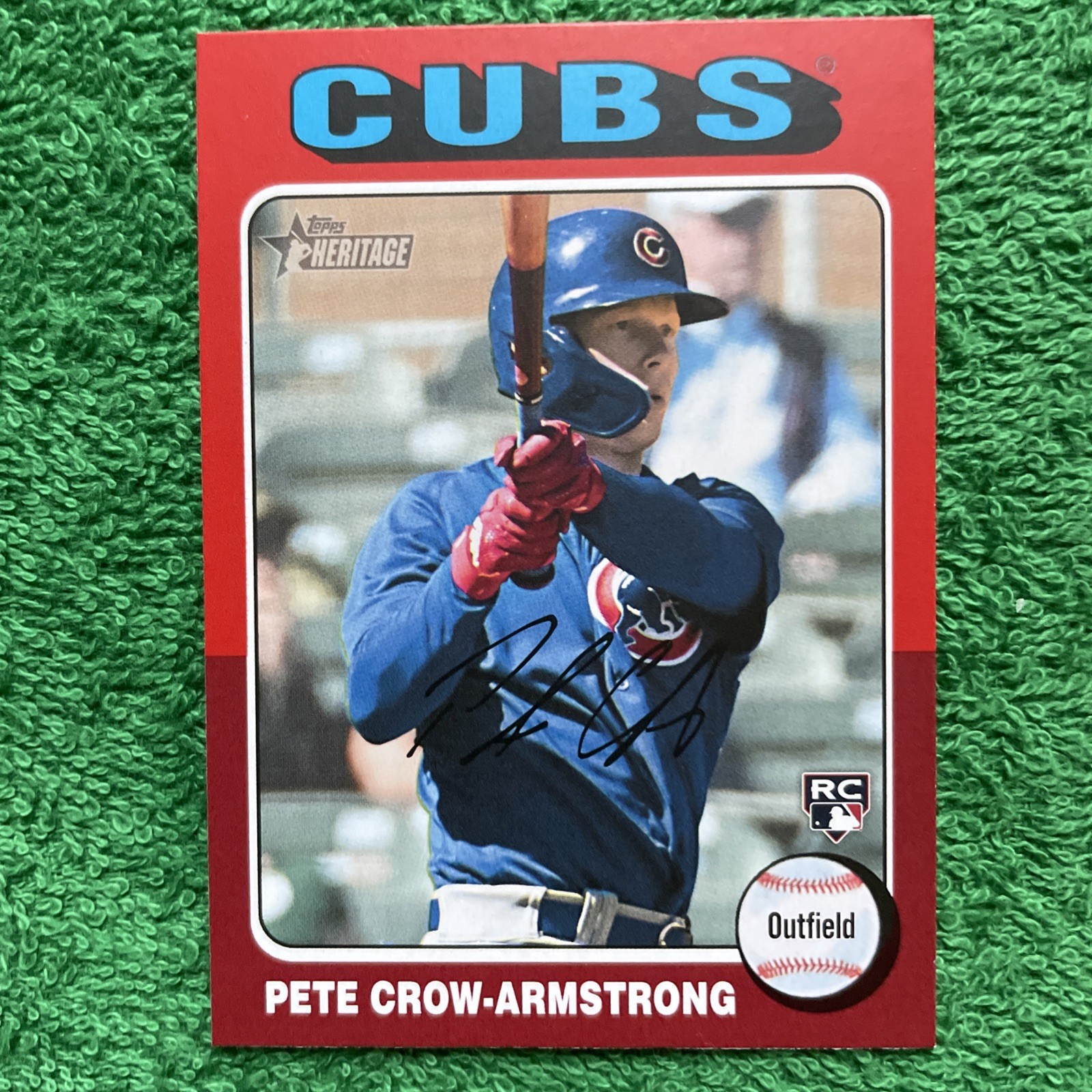 2024 Topps Heritage - Pete Crow-Armstrong #177 Red Border RC 