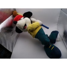Vintage Mickey Mouse Golfer Plush Doll Beanbag Disney Parks