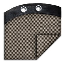18' x 33' Oval Above Ground Swimming Pool Mesh Winter Cover 15 Year - Taupe