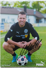 Lothar Matthäus # signiert # Werbekarte Autogrammkarte Puma AK - MEGA RAR