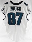 2023 Philadelphia Eagles Nick Muse #87 Game Used White Jersey 44 967 — photo 2