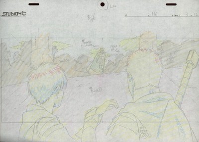 Berserk Original Anime Production Art Guts Casca Griffith Layout Cel Hand-drawn