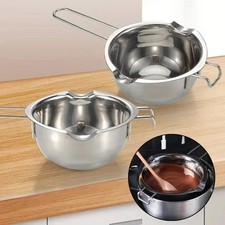 STAINLESS STEEL WAX MELTING POT DOUBLE BOILER WEDDING SCENTED CANDLE DIY 400ML