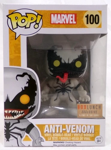 Funko Pop! 100 Anti-Venom Glows Box Lunch Exclusive Marvel Vinyl Figure
