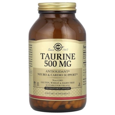 Taurine, 500 mg, 250 Vegetable Capsules