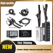E-bike Sinewave Controller 24V 36V 48V 250W 750W 1000W Display Ebrakes lot SUK